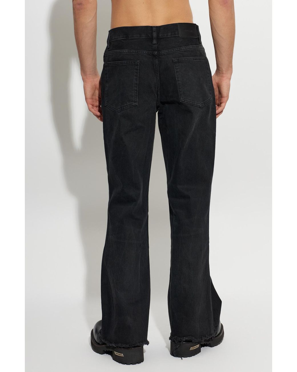 Represent Black Flared Jeans for men