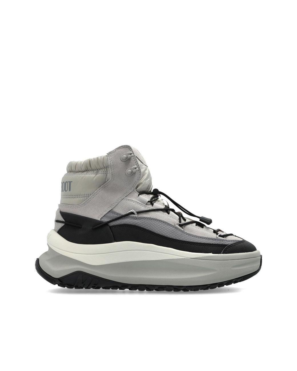Moon Boot Gray 'Mb Moon247 Xlace Mid' Boots for men