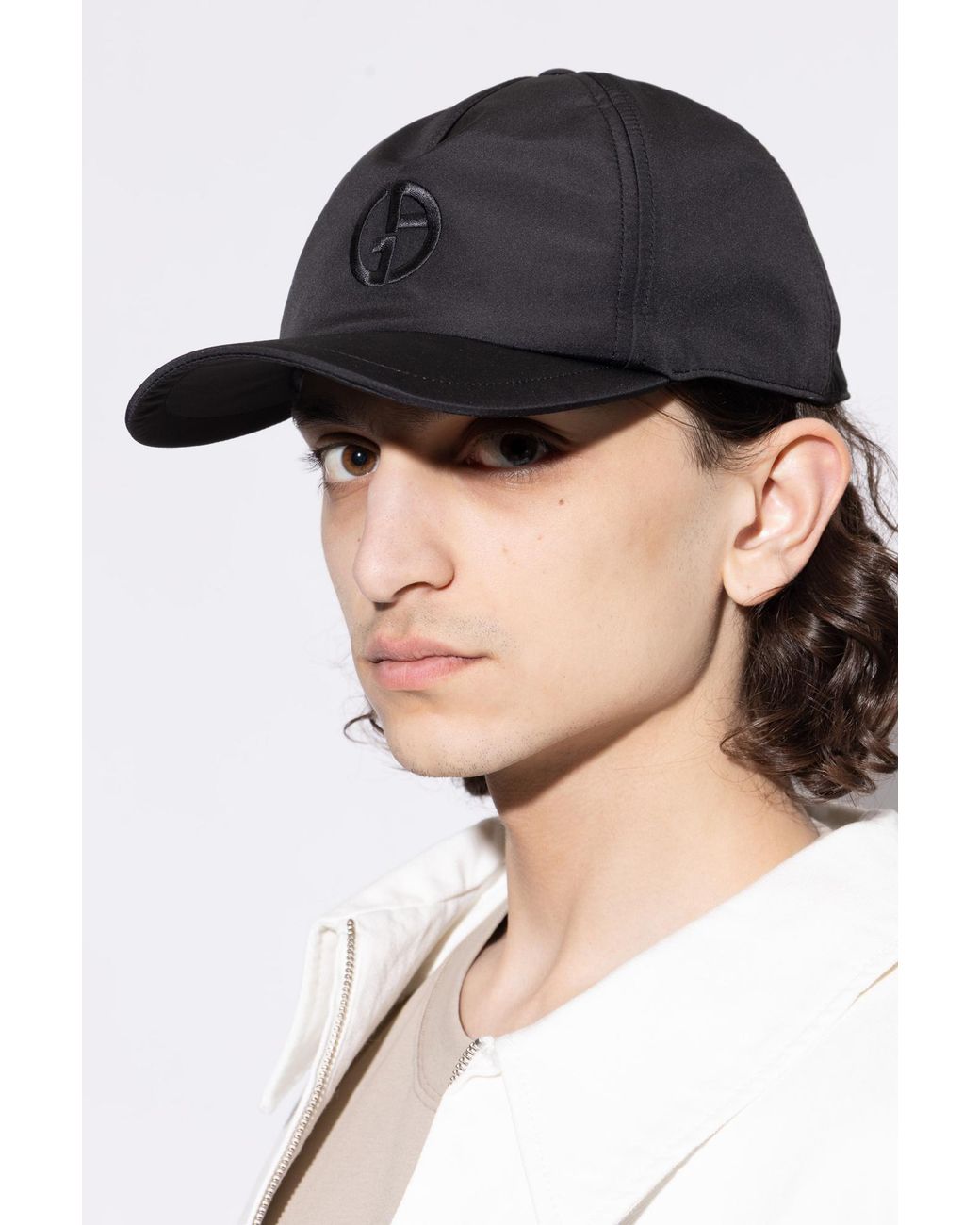 Giorgio Armani Black Baseball Cap for men