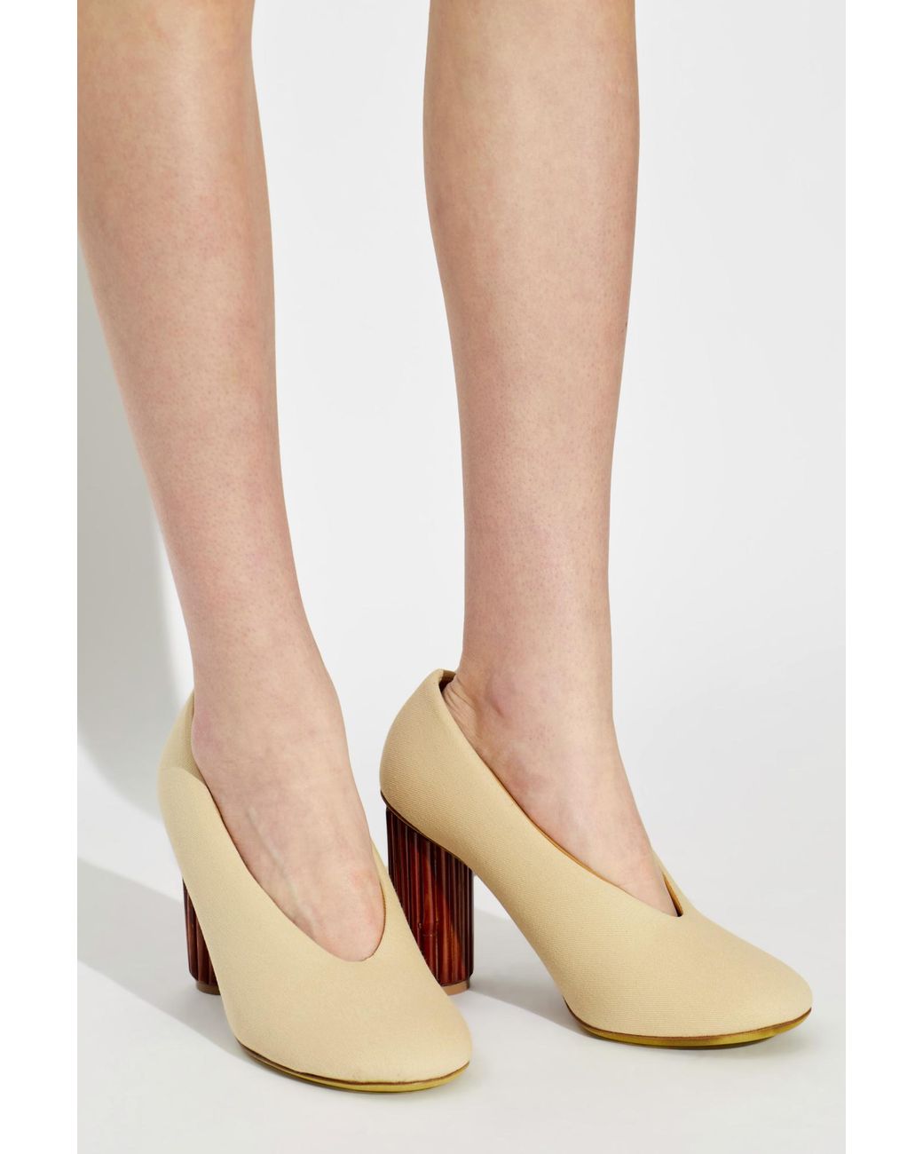 Moschino Natural Heeled Shoes