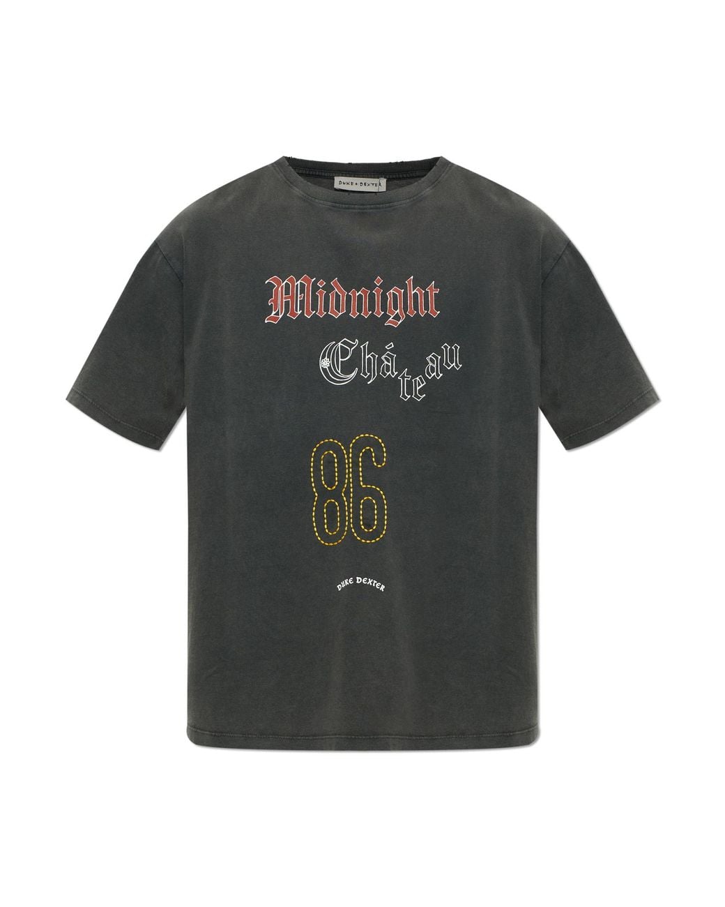 Duke & Dexter Black Printed T-Shirt for men