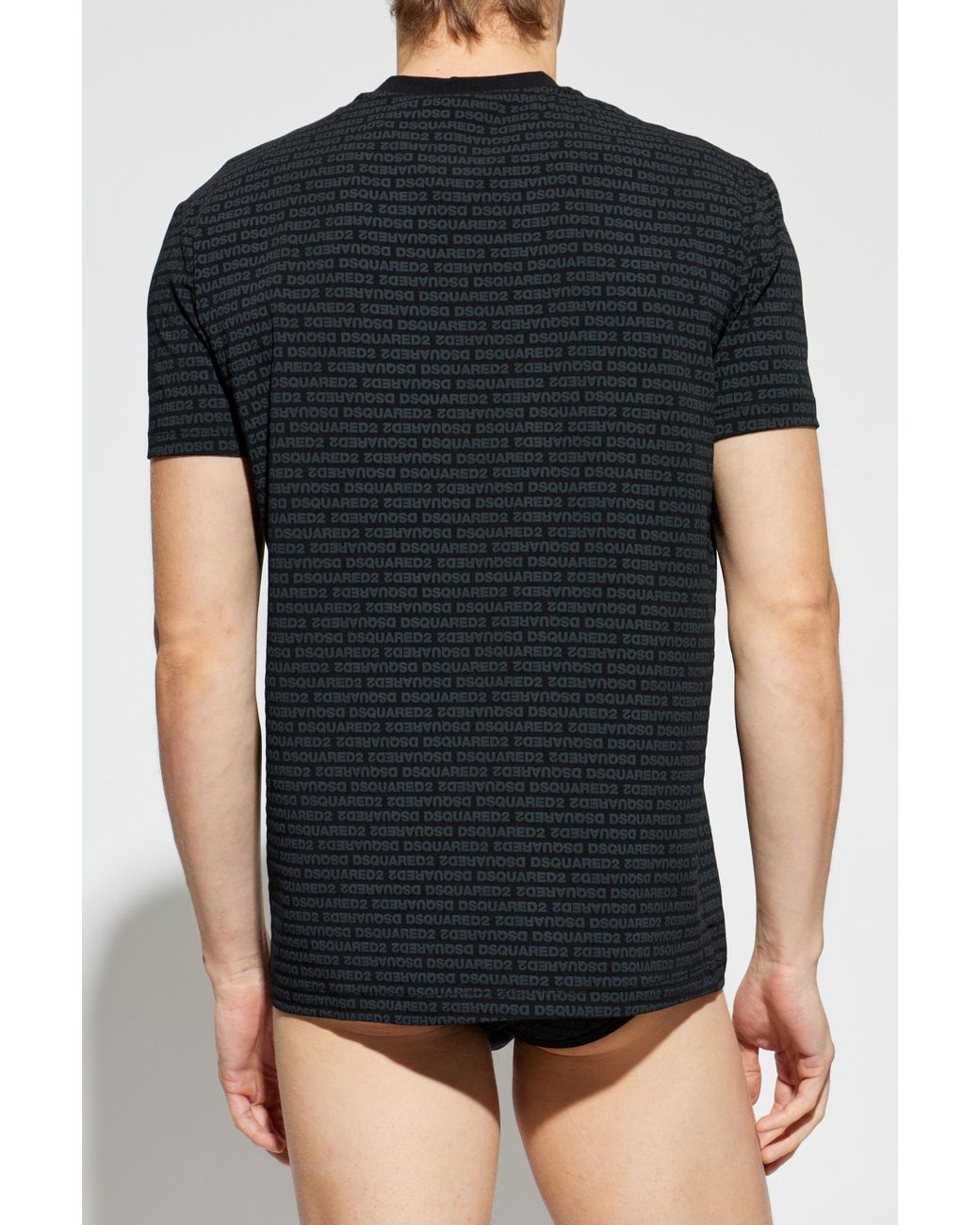 DSquared² Black Underwear Set: T-Shirt And Briefs for men