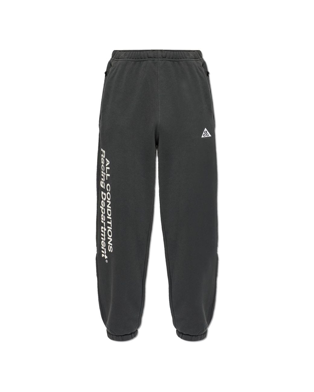 Nike Black Sweatpants With Ribbed Cuffs for men
