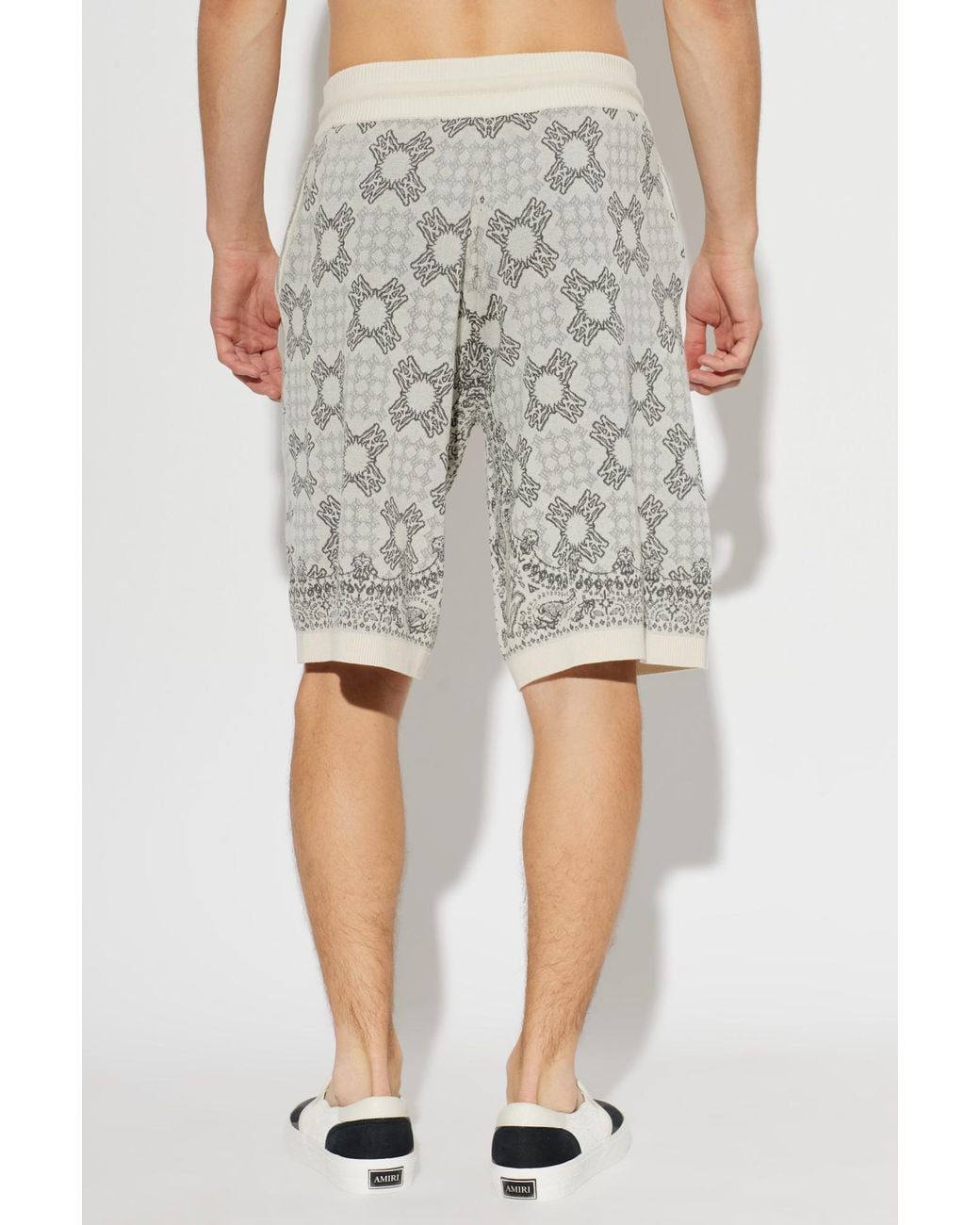 Amiri White Patterned Shorts for men