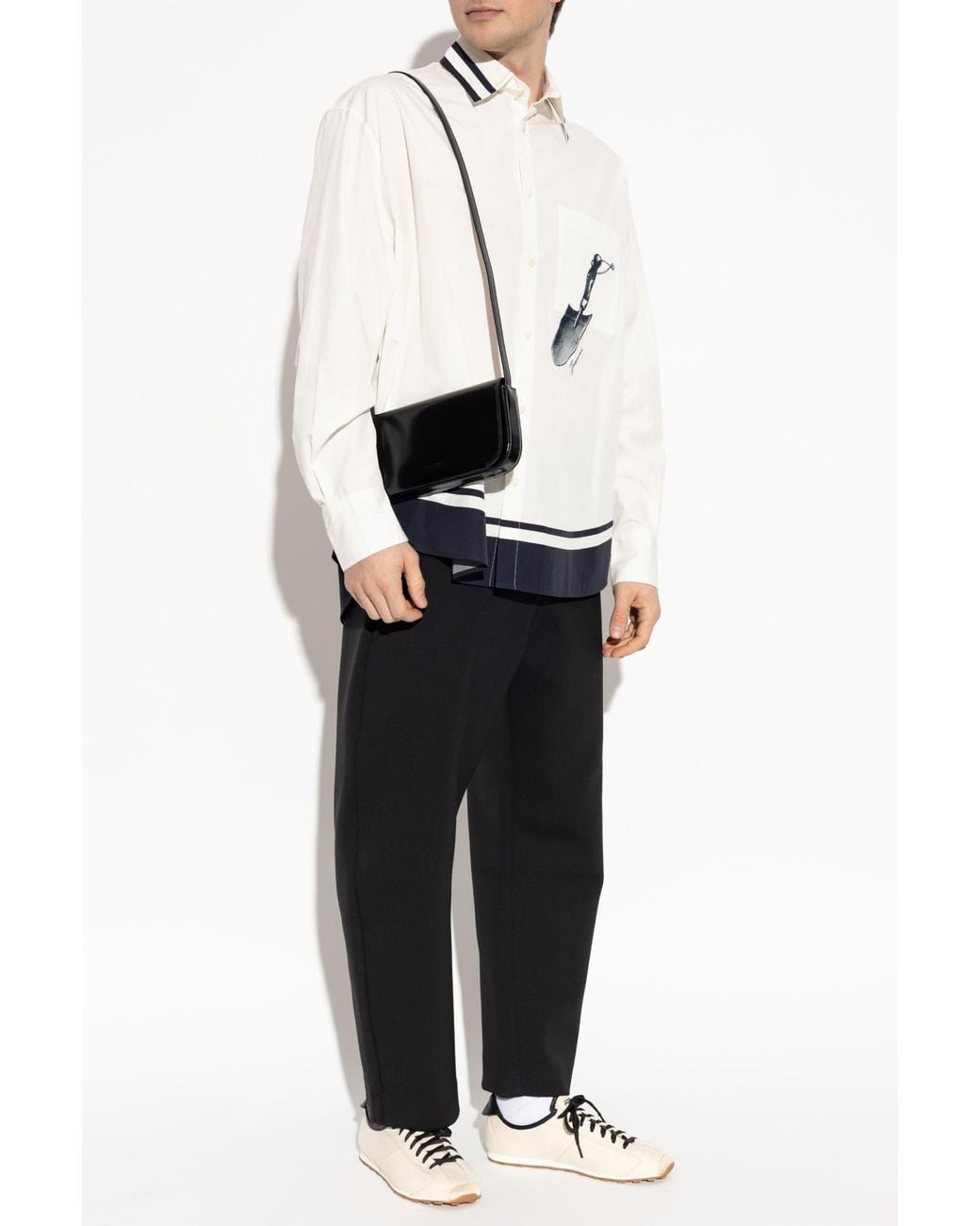 Jacquemus White Shirt With Logo for men
