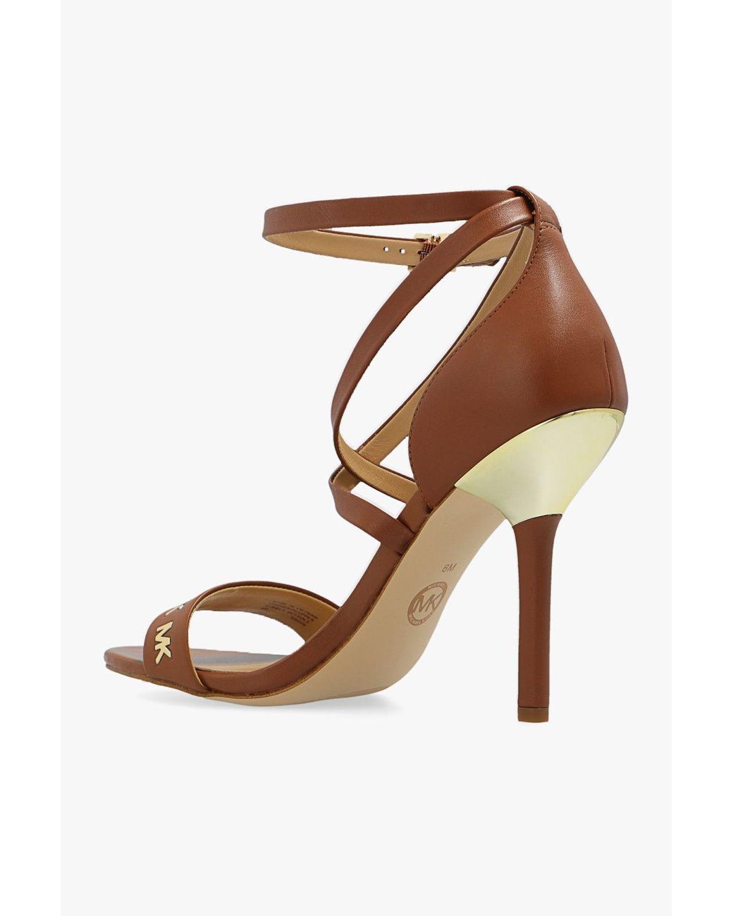 MICHAEL Michael Kors astrid Heeled Sandals in Brown Lyst
