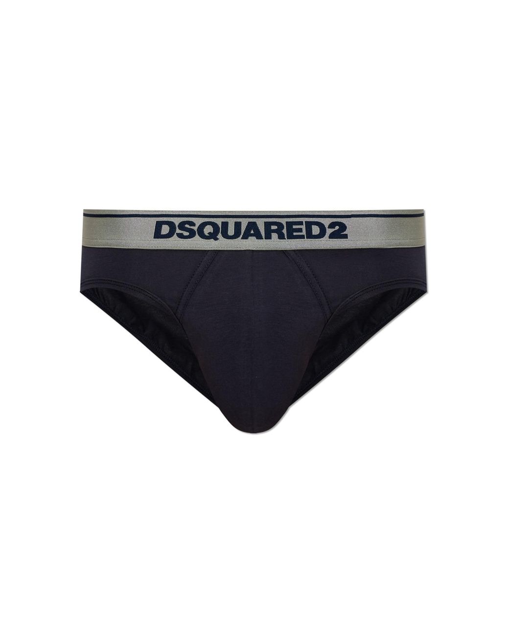 DSquared² Black Logo Briefs for men