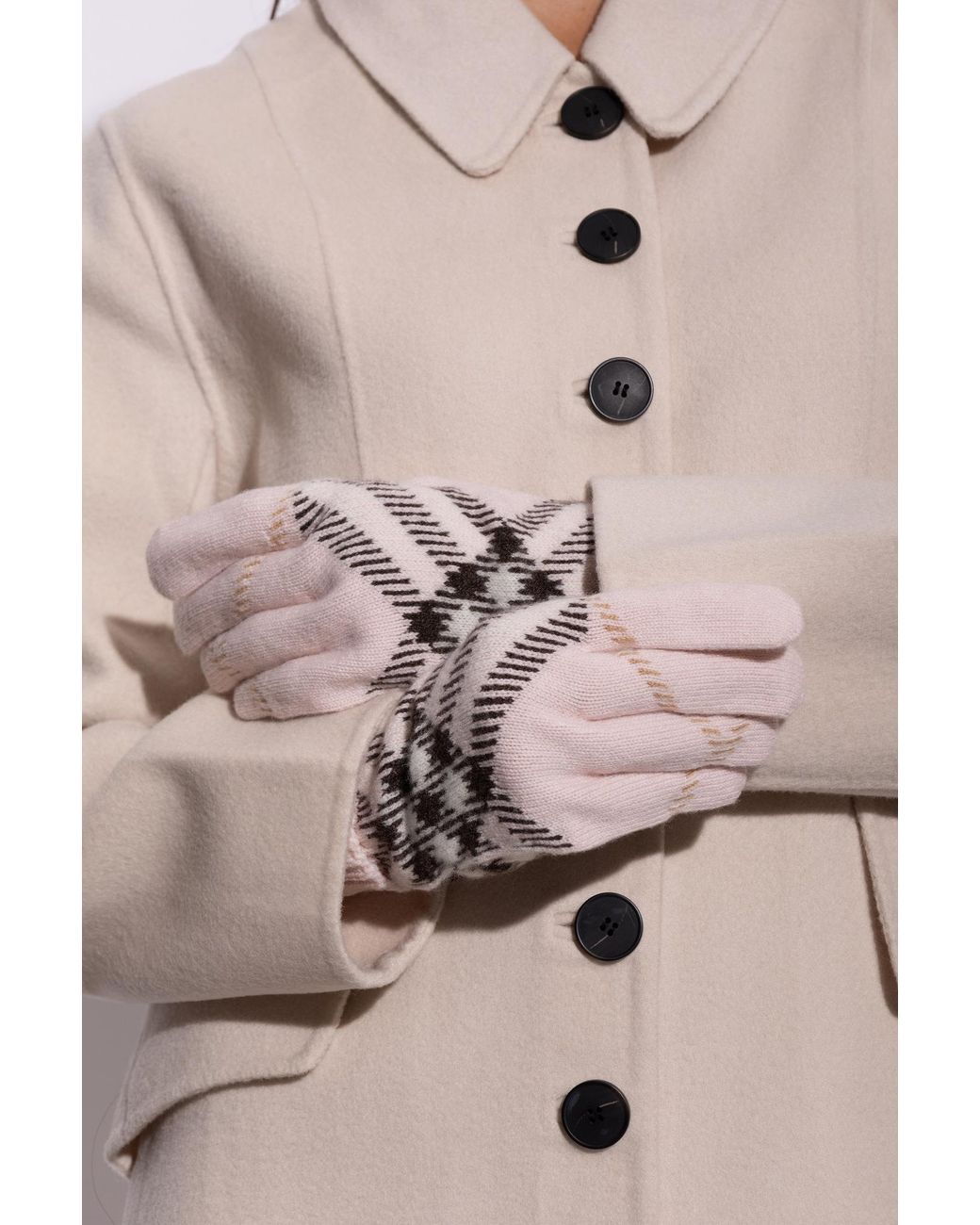 Burberry Pink Cashmere Gloves