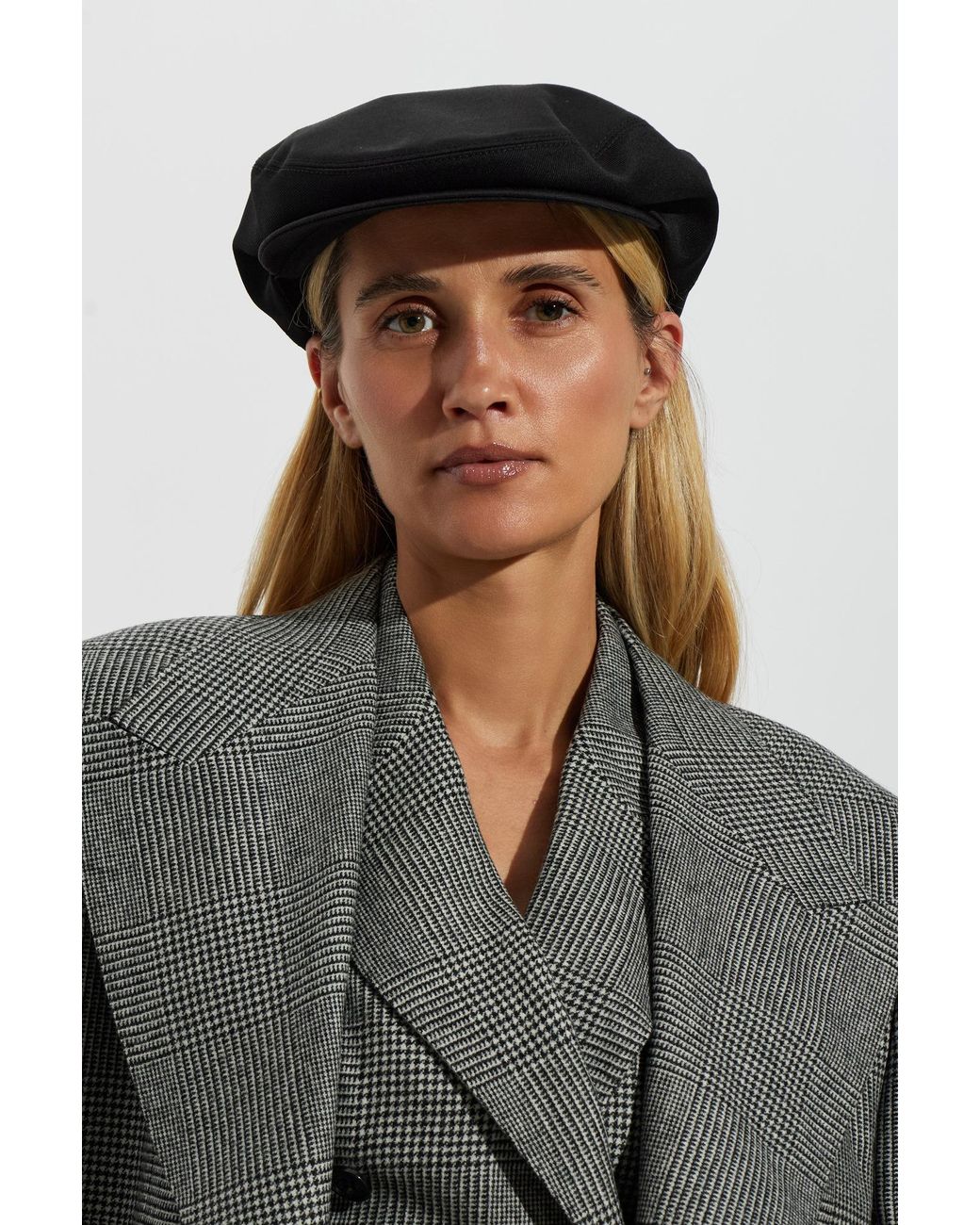 Dolce & Gabbana Black Wool Flat Cap
