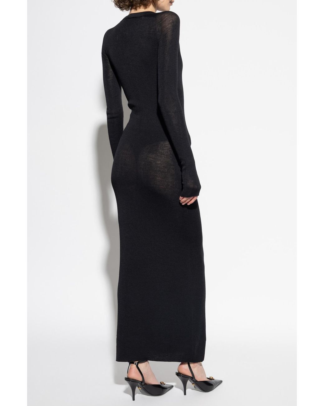 Versace Black Fitted Dress