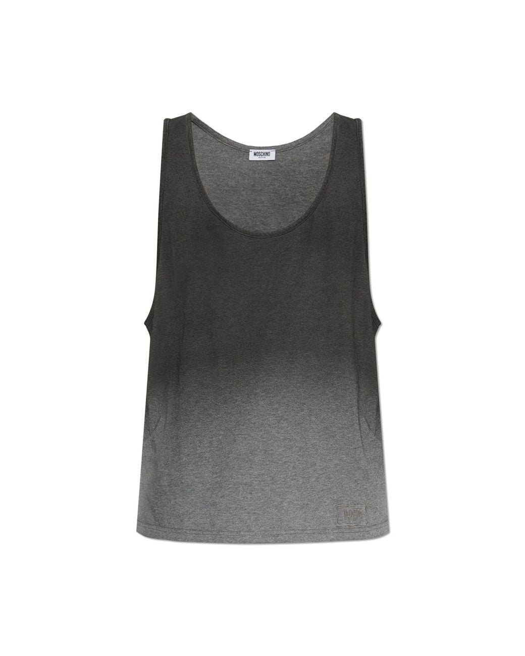 Moschino Black Sleeveless T-Shirt for men