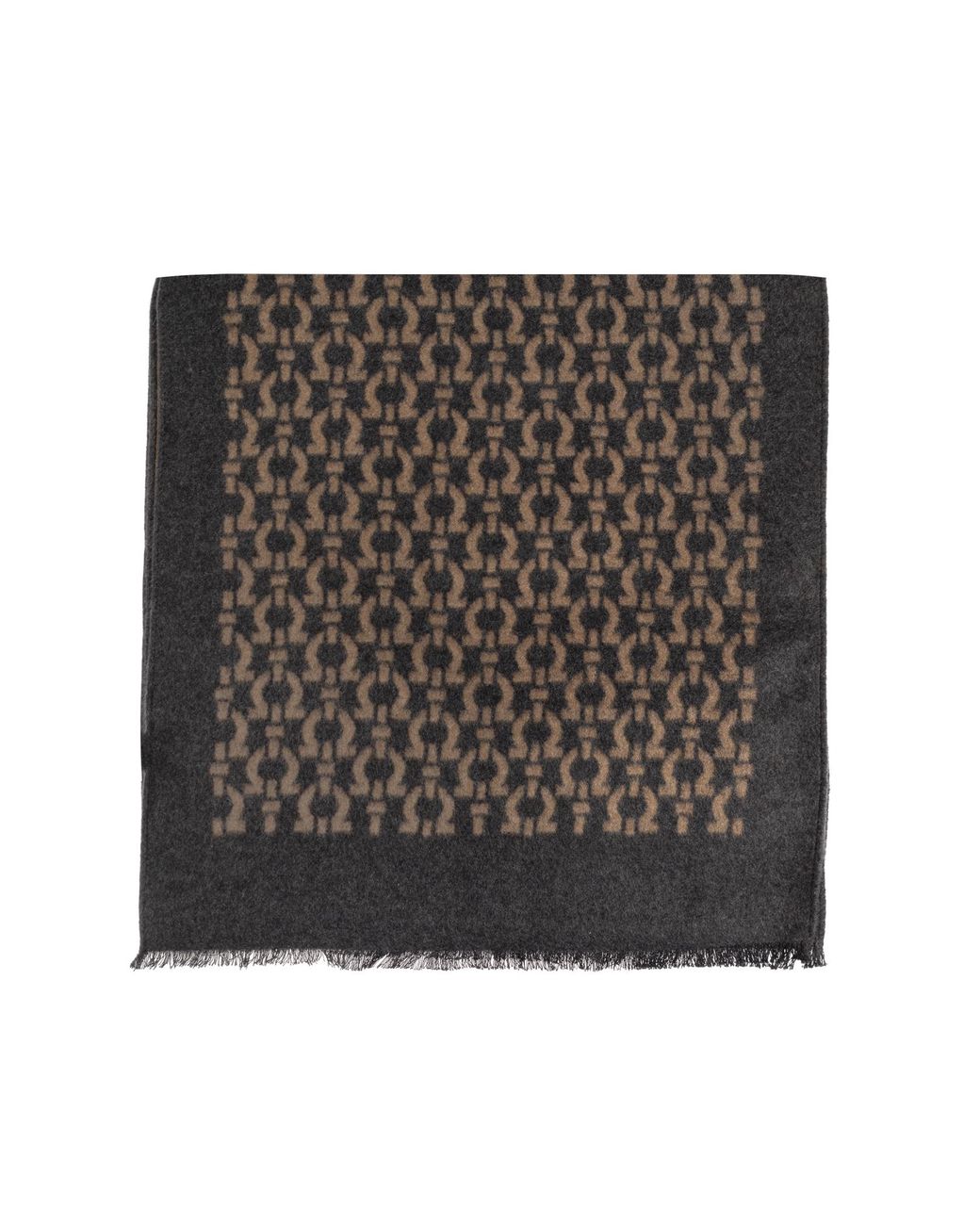 Ferragamo Black Scarf With Monogram for men