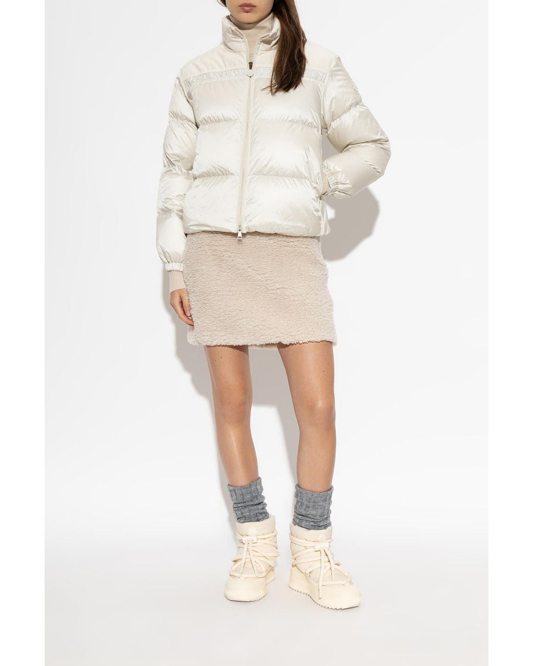 Moncler White Down Jacket 'Meditation'
