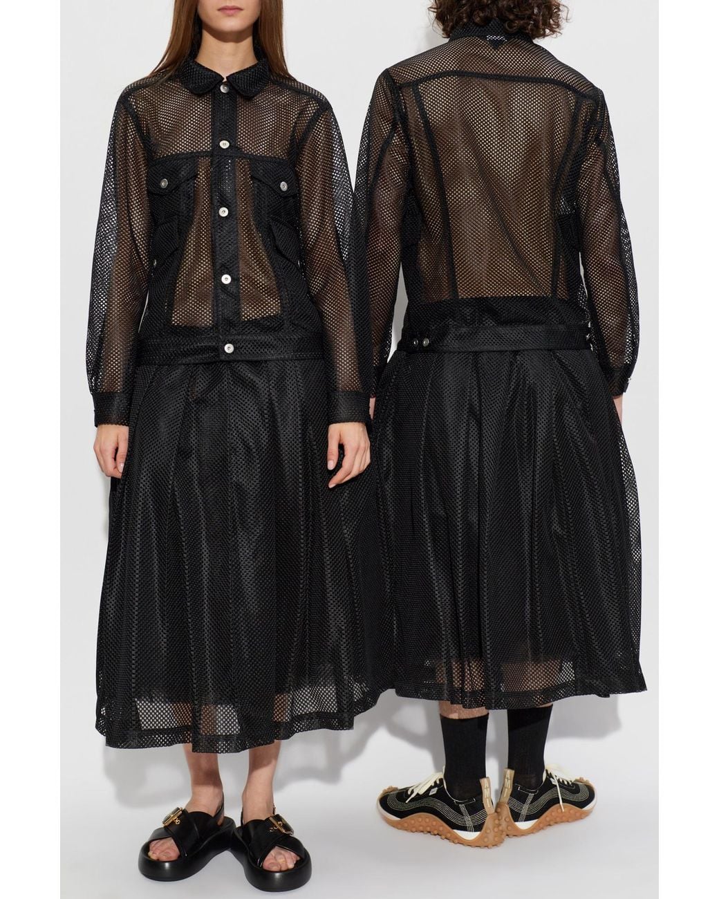Comme des Garçons Black Skirt With Fringes