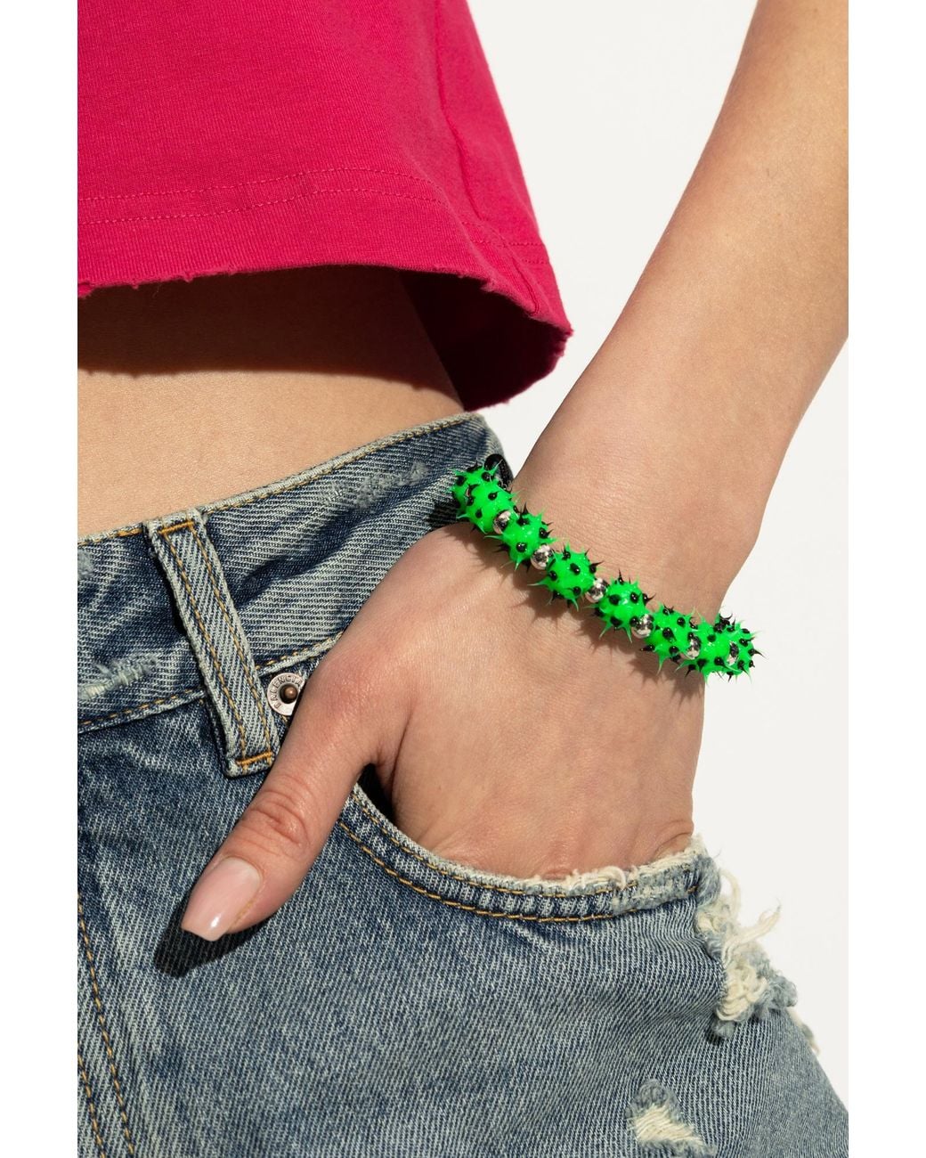BALENCIAGA オリーブグリーン バングル balenciaga-GREEN-Bracelet-With