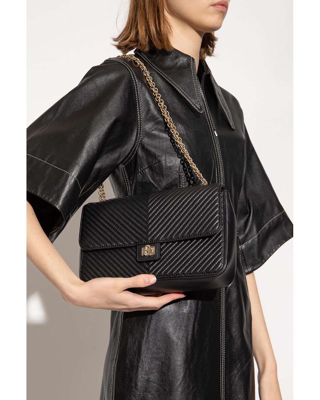 Furla 'pop Star Small' Shoulder Bag in Black | Lyst