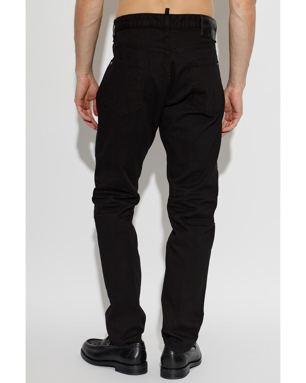 DSquared² Black "Teddy" Jeans for men