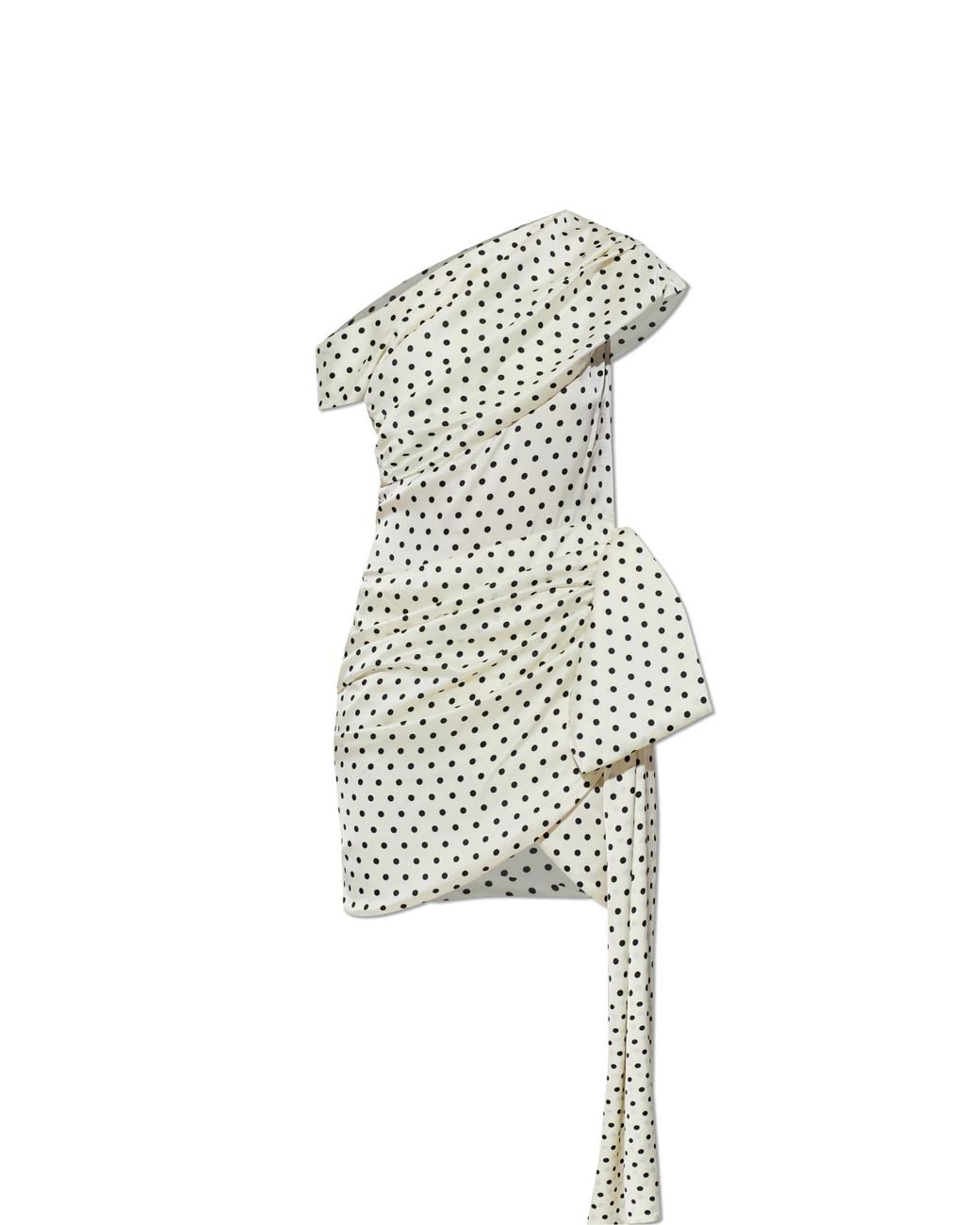 Self-Portrait White Dress With Polka Dot Pattern
