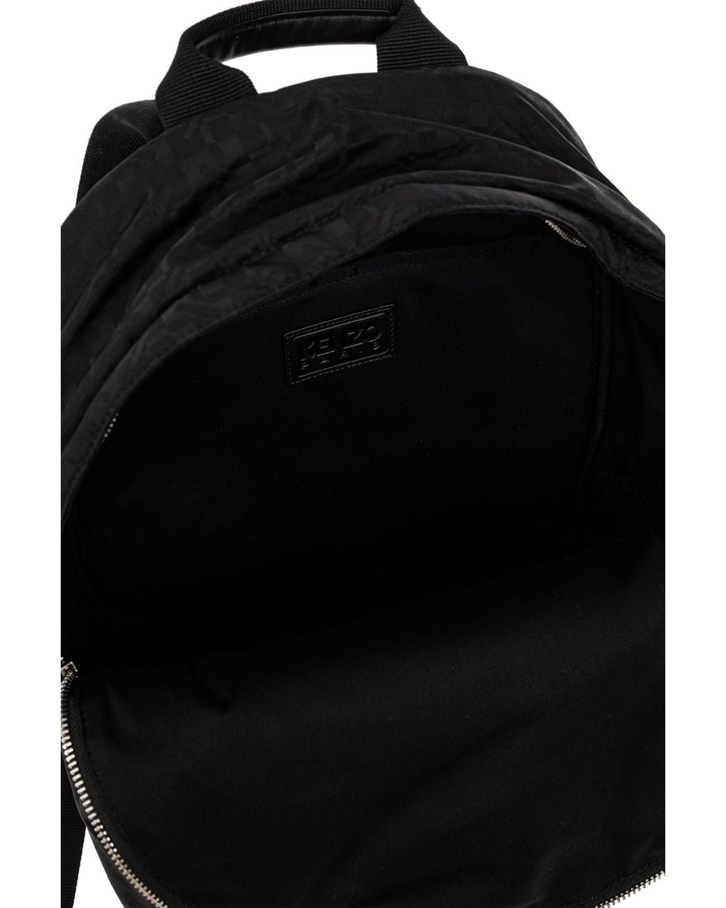 KENZO Black Monogram Backpack
