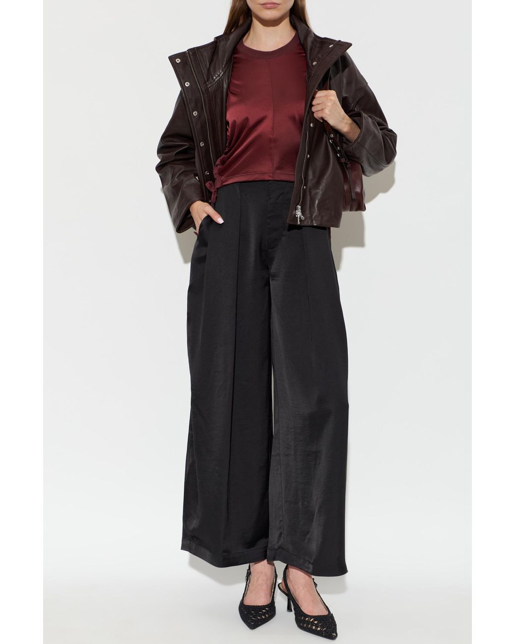 AllSaints Red Top 'Mira'