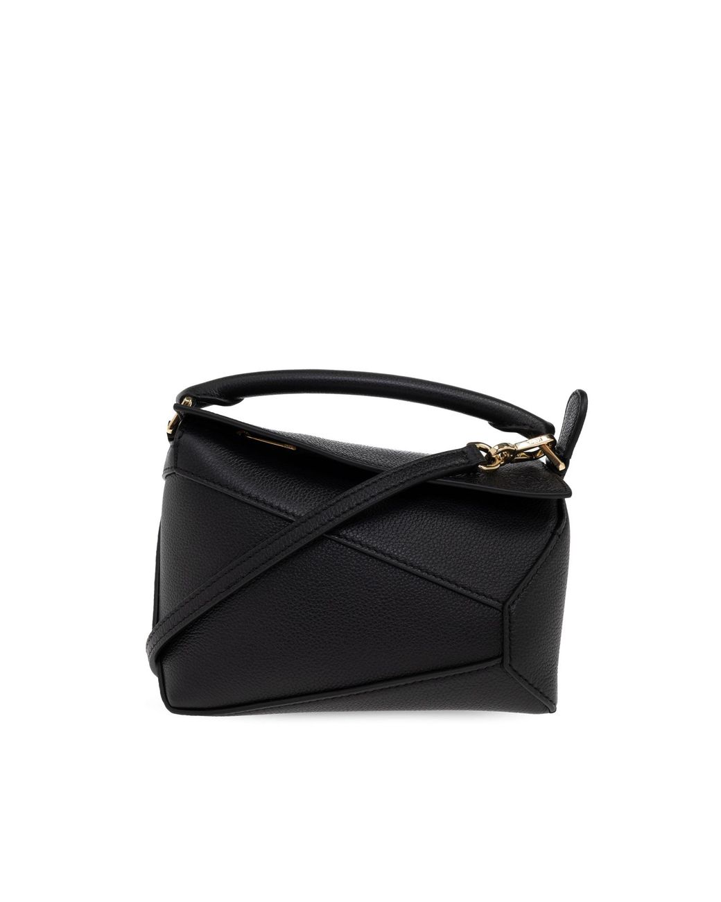 Loewe Black "Puzzle Edge Mini" Hand Bag