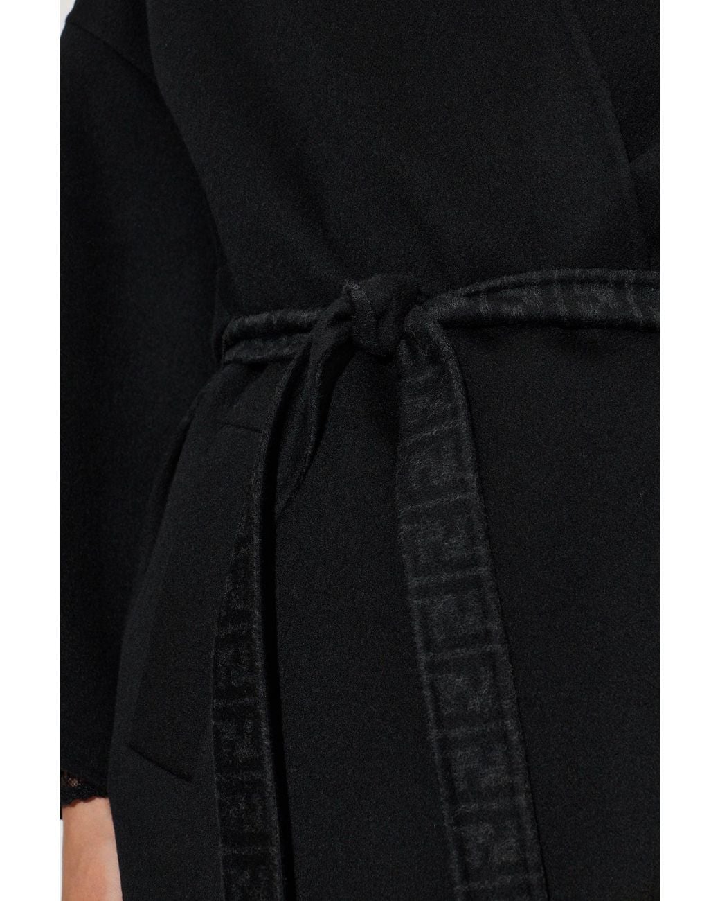 Fendi Black Wool Coat