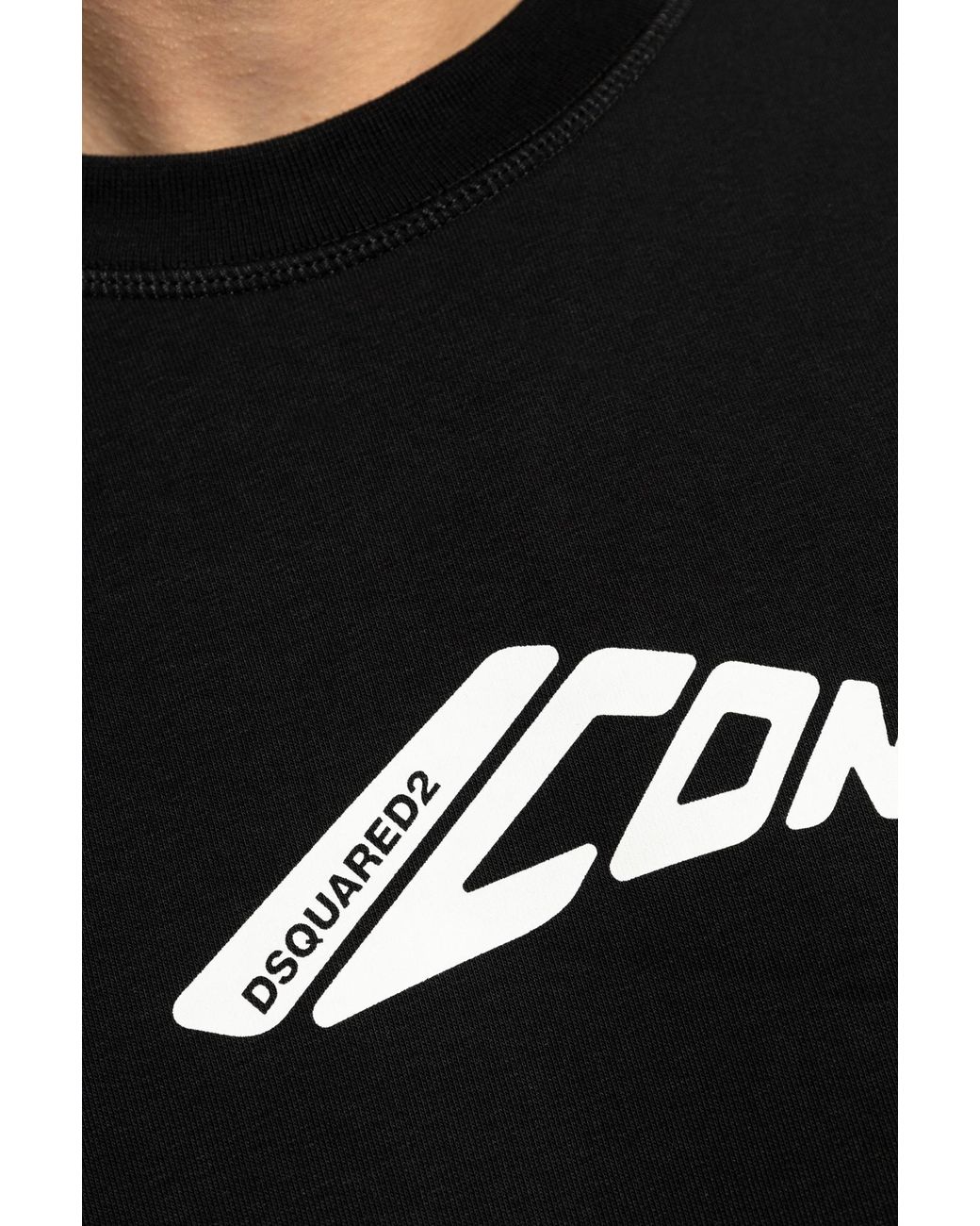 DSquared² Black Sweatshirt With Logo for men
