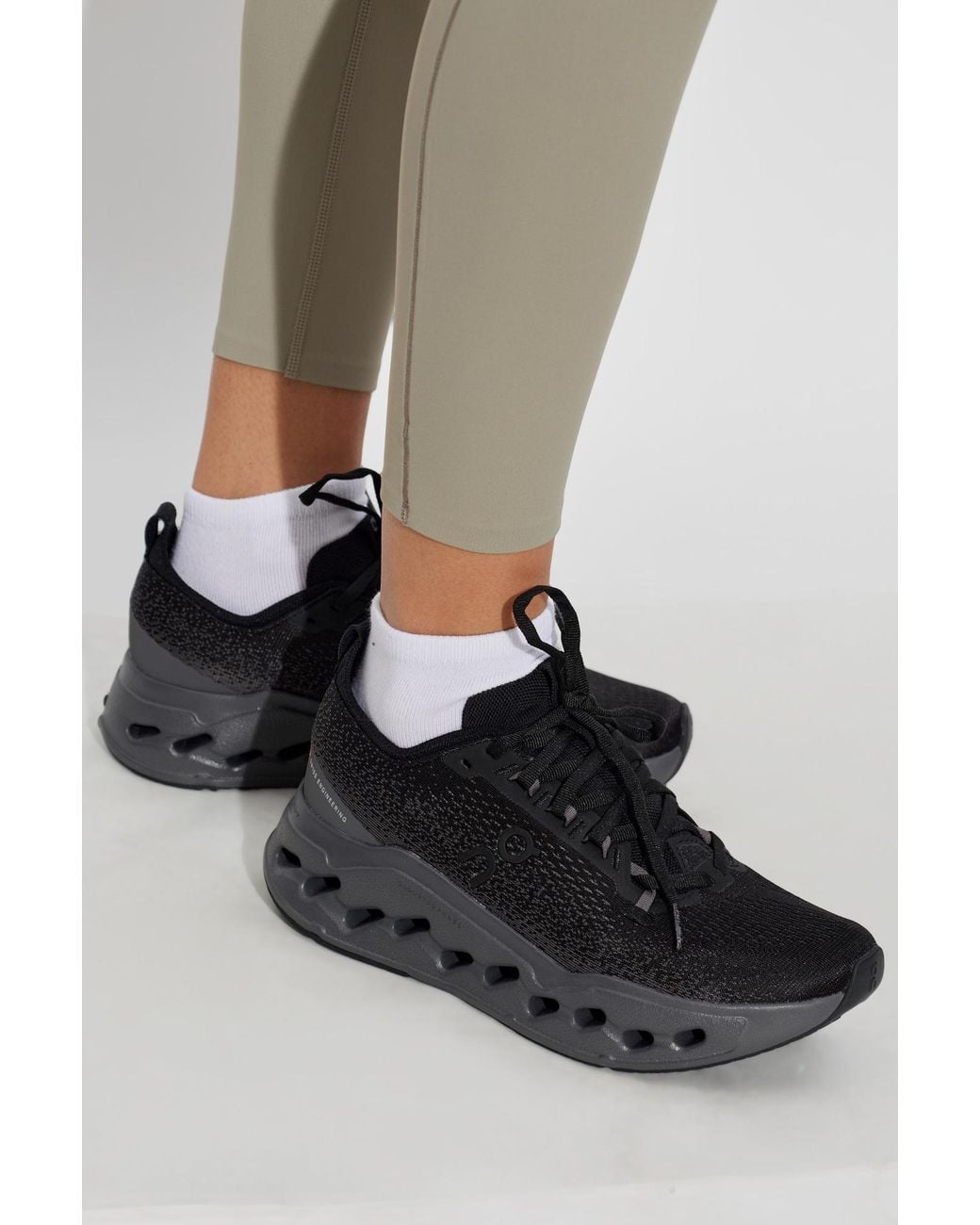 On Shoes Black "Cloudsurfer Max" Sports Shoes