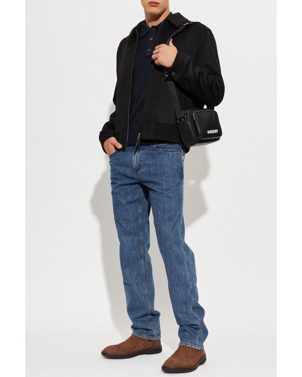 Burberry Black Cashmere Jacket 'Bloomsbury' for men