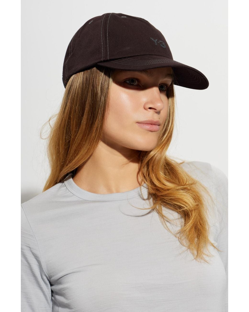 Y-3 Brown Cotton Beanie
