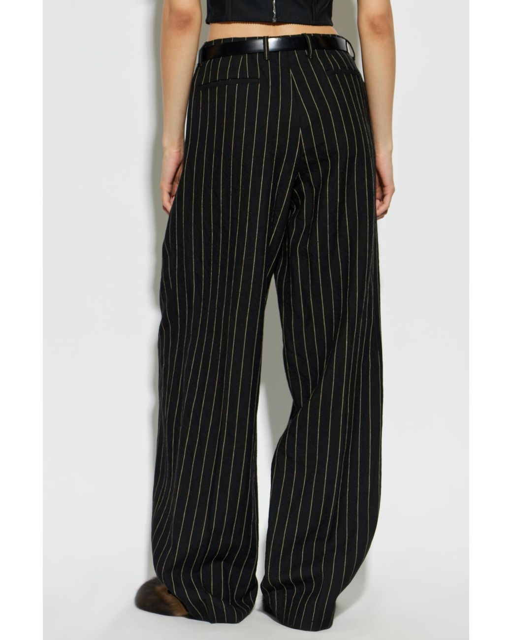 Dolce & Gabbana Black Trousers With Belt