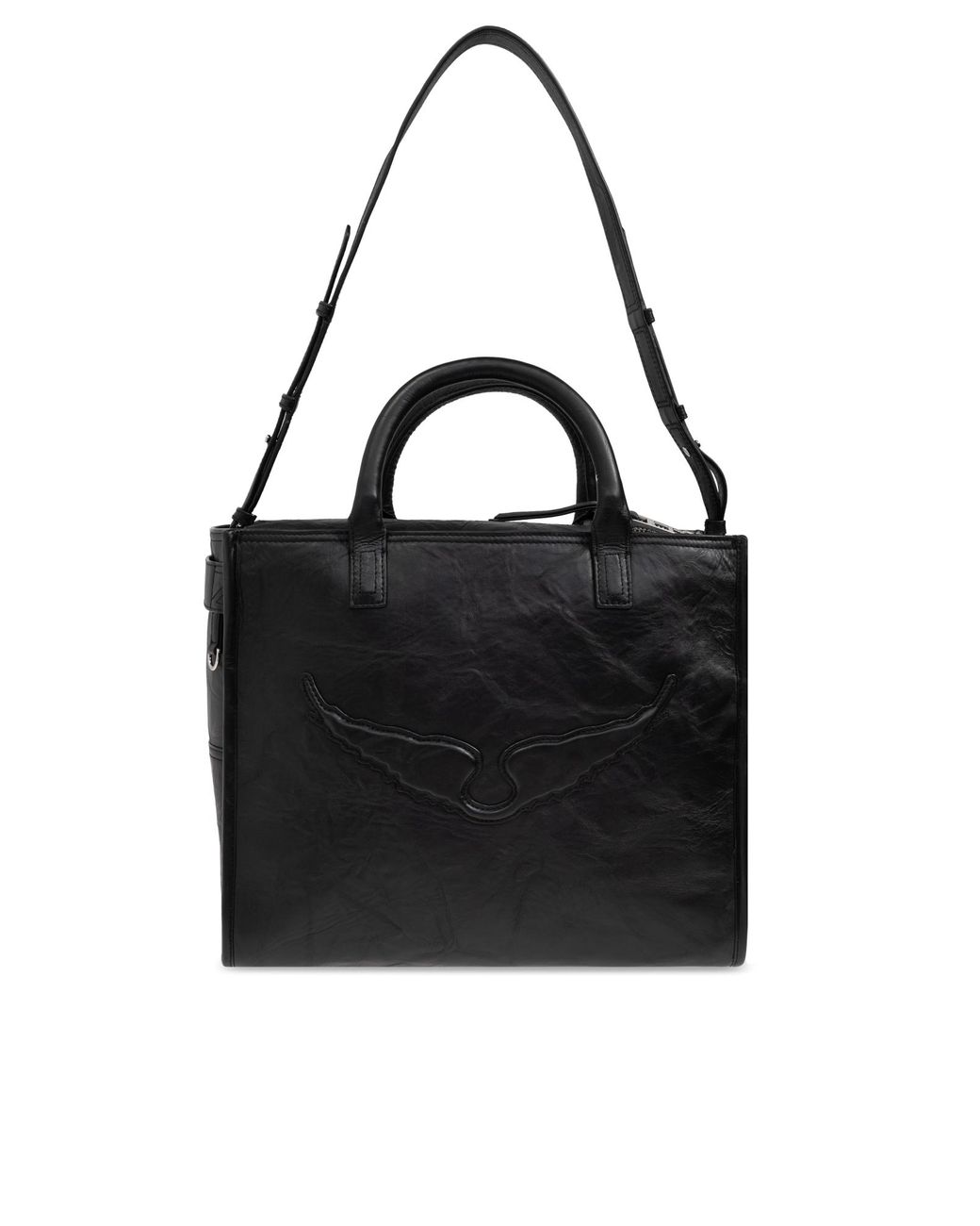 【関税込み】Angel Wings Shopper Bag - Zadig & Voltaire - Lea Angel Wings Shopper Bag - Zadig & Voltaire - Leather - Black