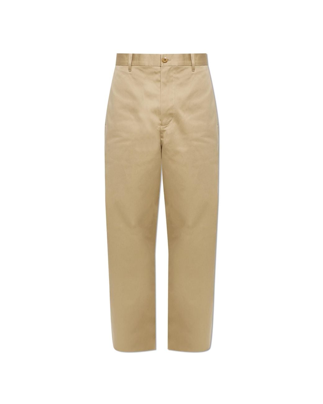 Acne Natural Straight-Leg Cotton Trousers for men