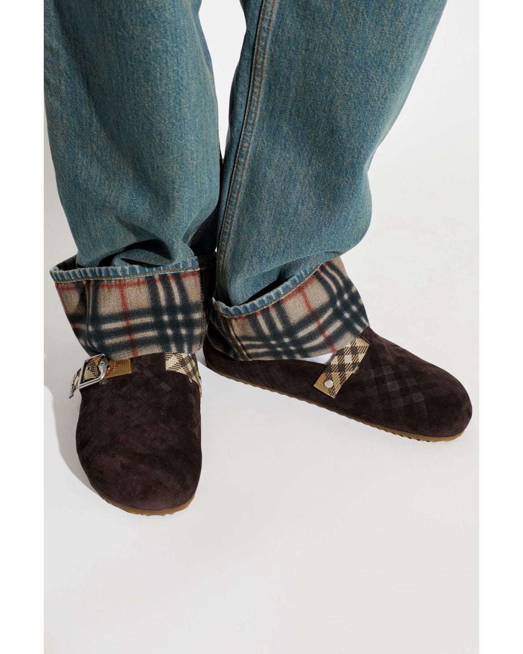 Burberry Black 'Urchin' Slides for men
