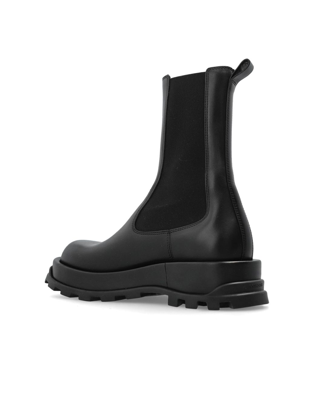 Jil Sander Black Ankle-High Shoes