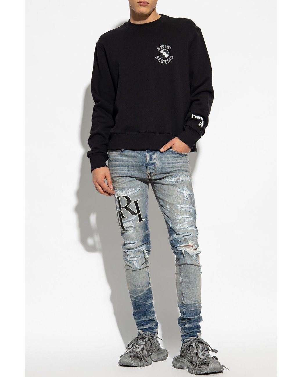 Amiri Jeans With Vintage Effect in Blue for Men | Lyst