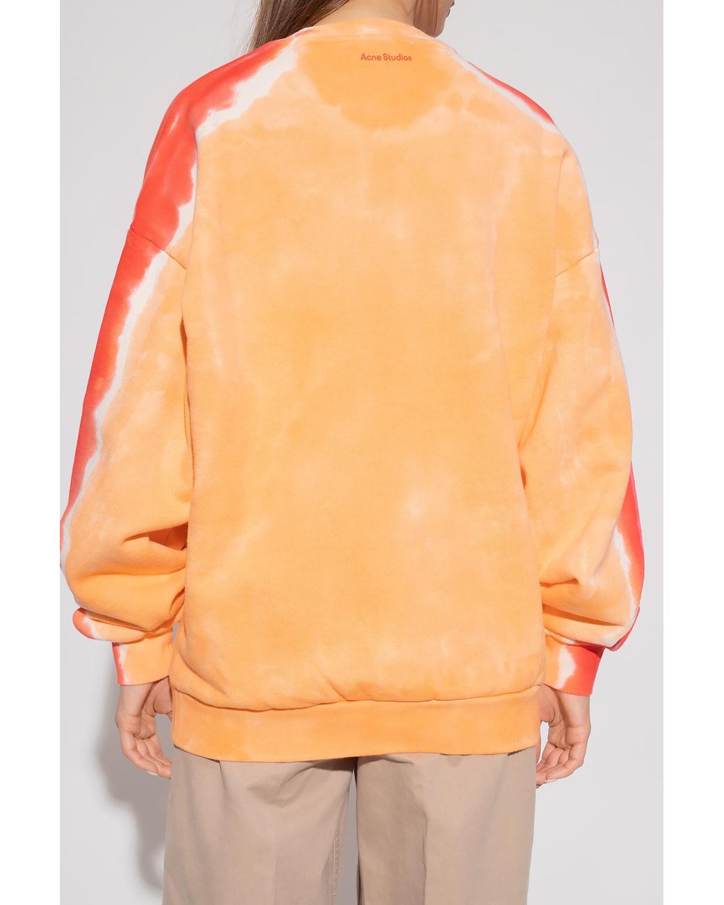 acne-ORANGE-Tie-dye-Sweatshirt