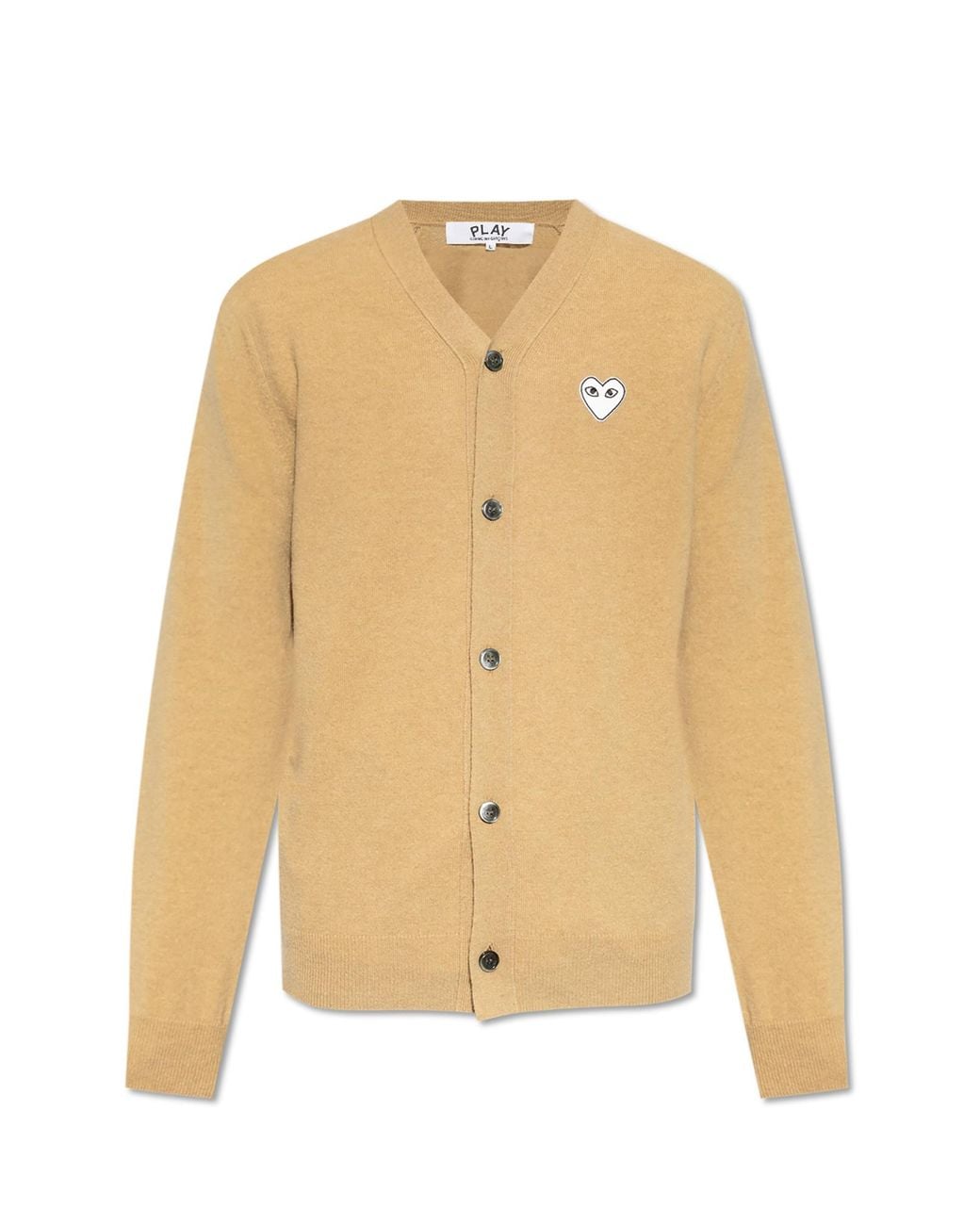 COMME DES GARÇONS PLAY Natural Wool Cardigan for men