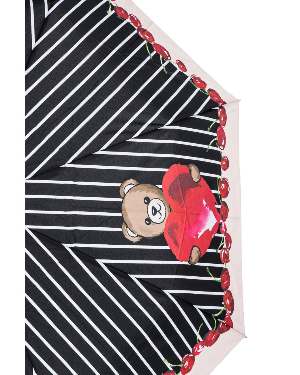 Moschino Black Folding Umbrella