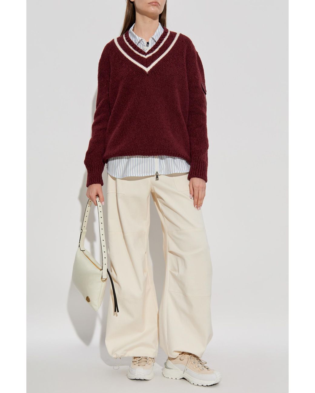 Moncler Red Wool Sweater