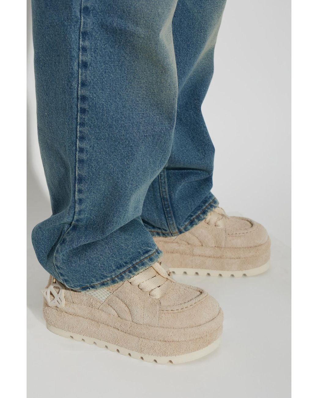 Naked Wolfe Natural Platform Boots 'Beau'