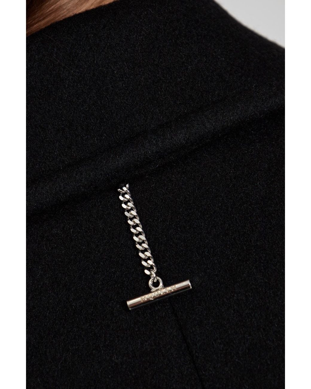 McQueen Black Coat With A Single Vent