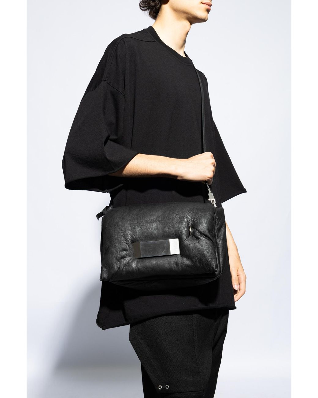 rick-owens-BLACK-Shoulder-Bag-