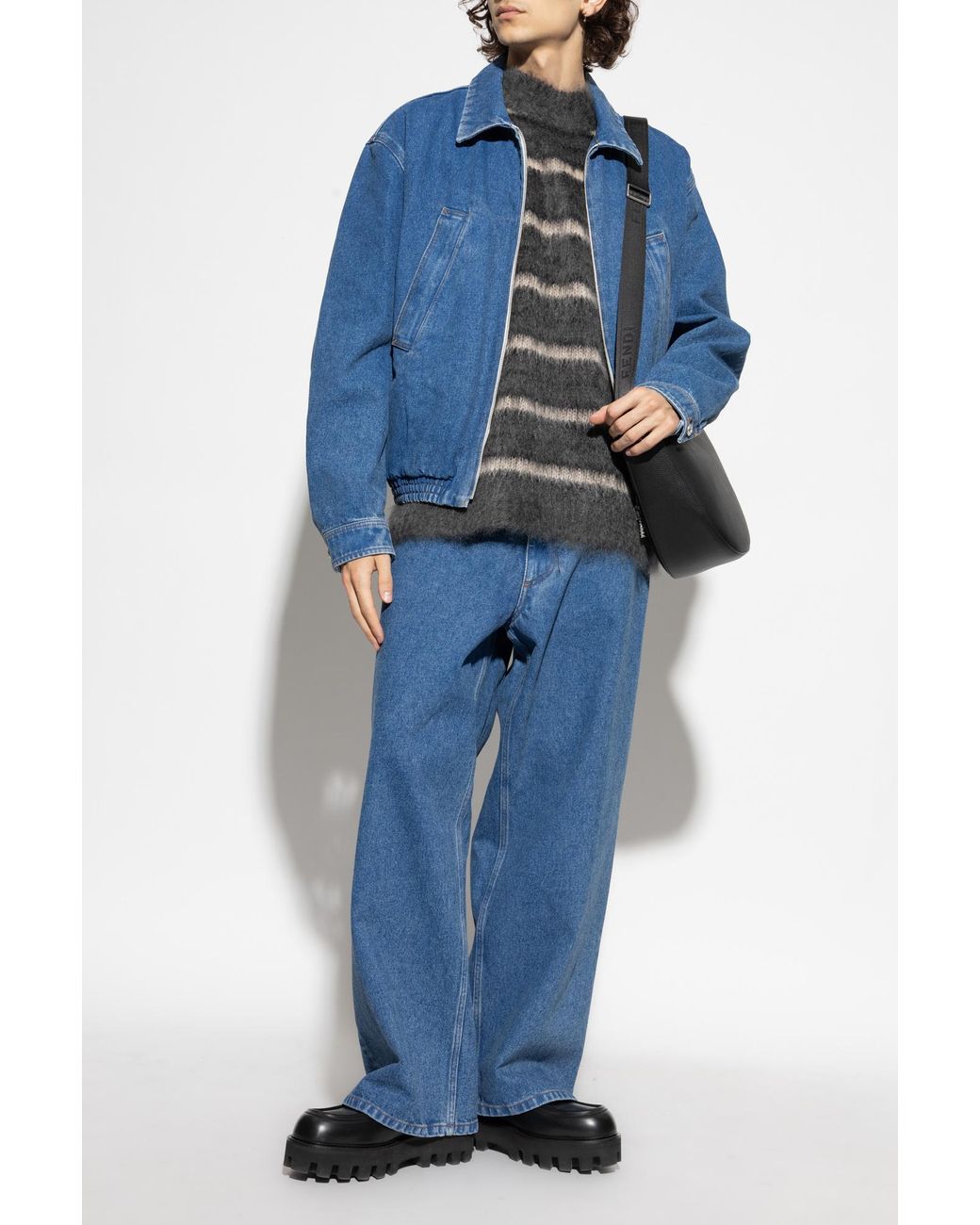 Marni Blue Jeans With Logo for men