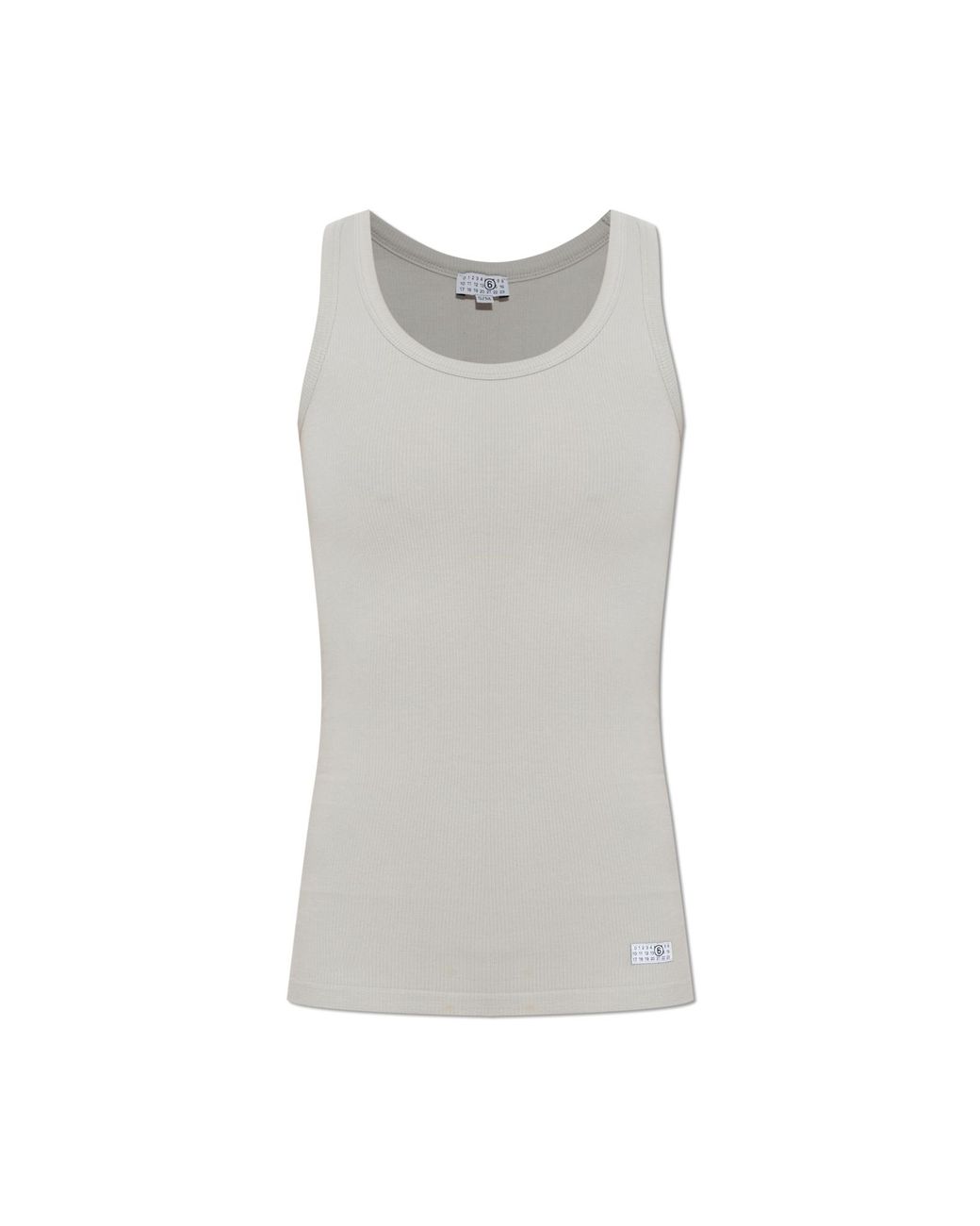 MM6 by Maison Margiela Gray Top From The 'Underwear' Collection