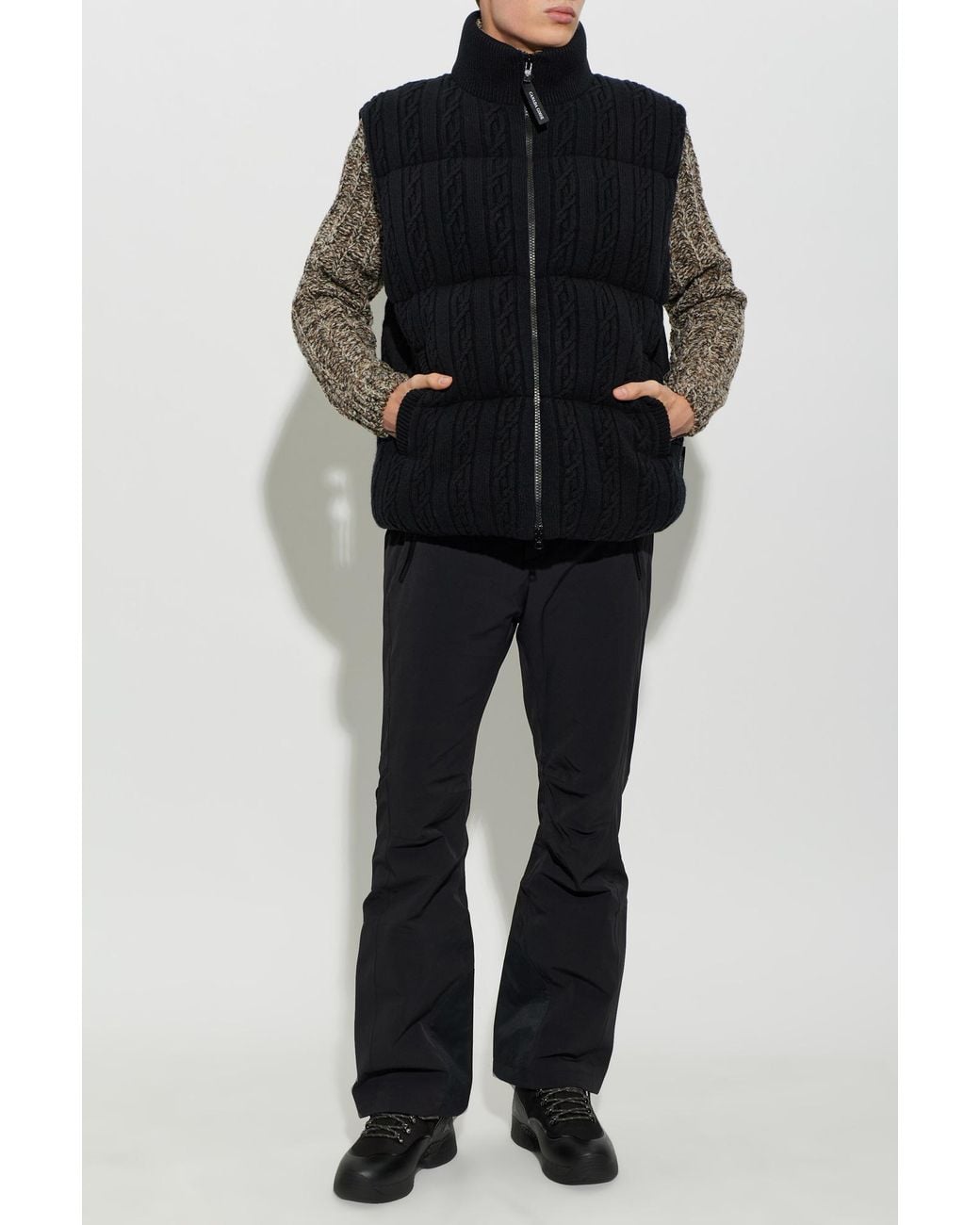 Canada Goose Black Wool Vest 'Sterling' for men