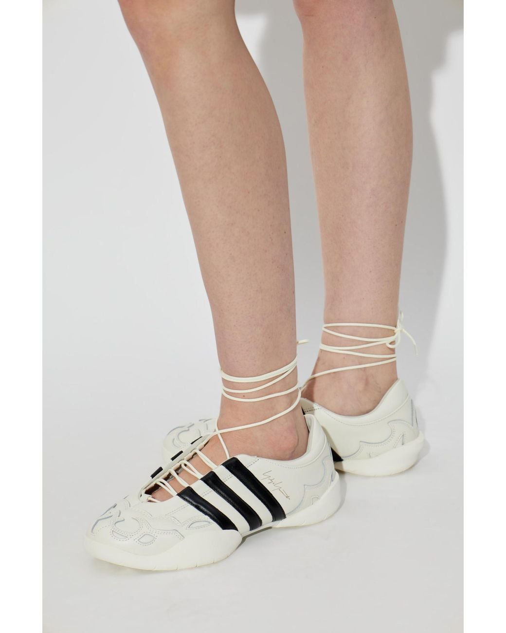 Y-3 White 'Regu Mary Jane' Sports Shoes