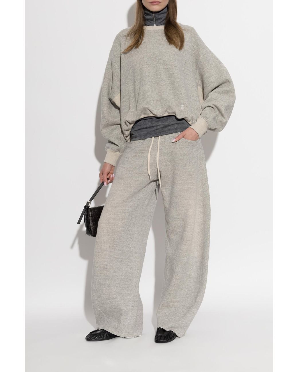 R13 White Oversize Sweatshirt