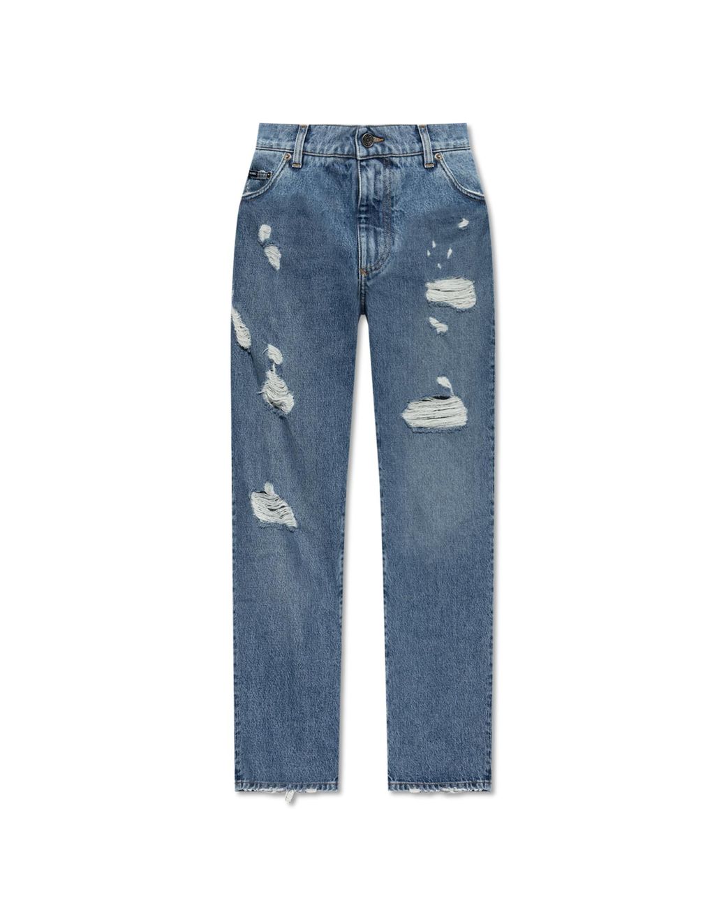 Dolce & Gabbana Blue Jeans With Vintage Effect for men
