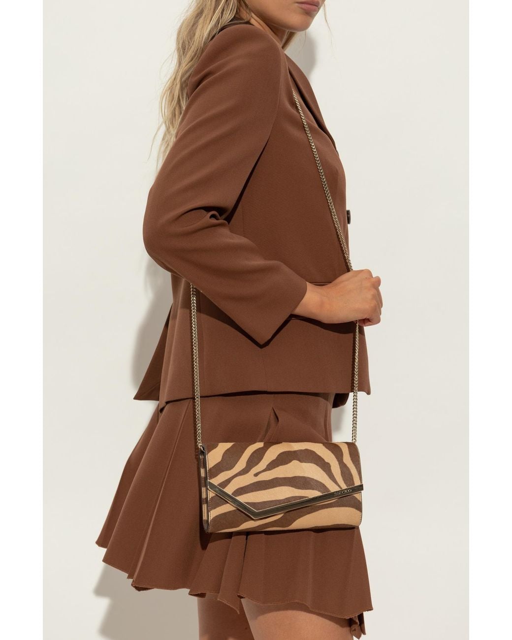 Jimmy Choo Brown Clutch 'Emmie'